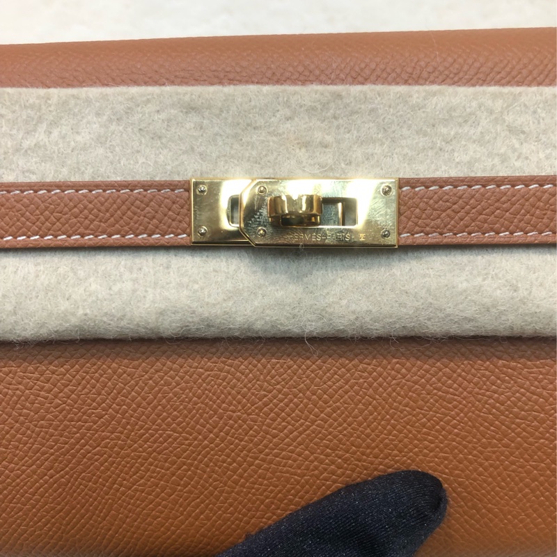 Hermes Kelly Wallet Epsom 金棕 XC012-9