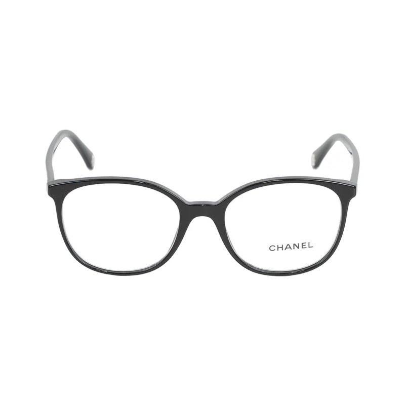 銀字Logo 框形眼鏡(黑色) 53mm-0