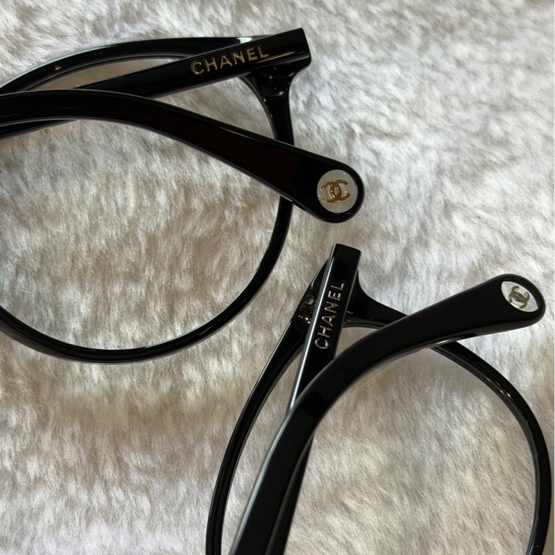 銀字Logo 框形眼鏡(黑色) 53mm-4