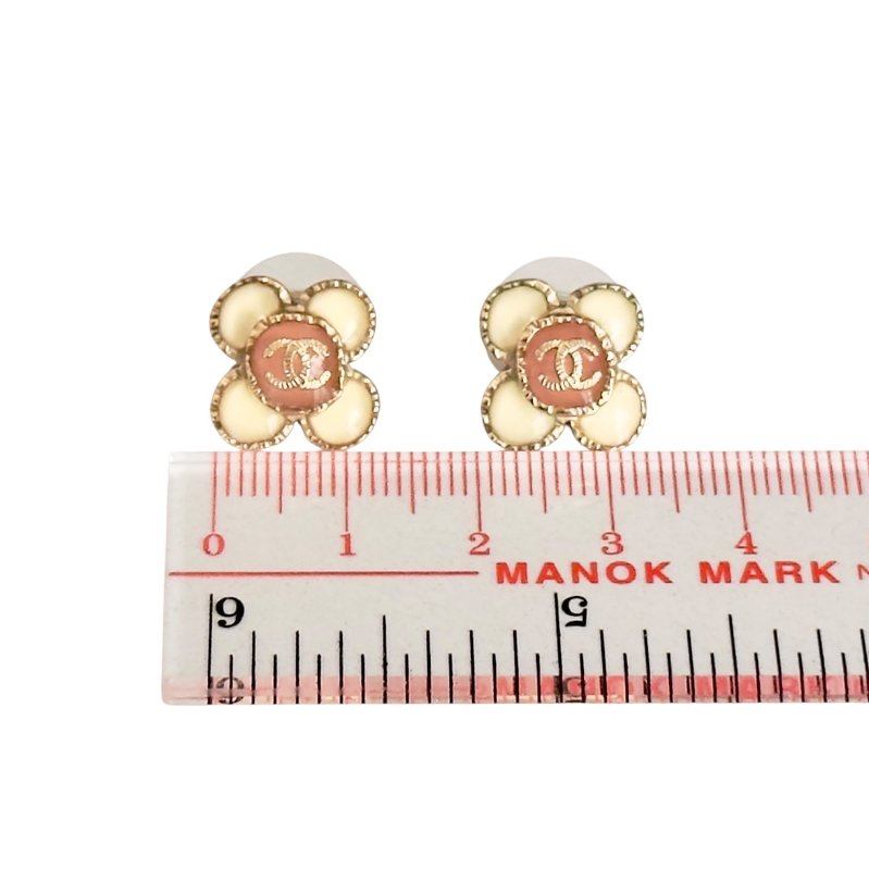 CHANEL CC 花朵 耳環-8