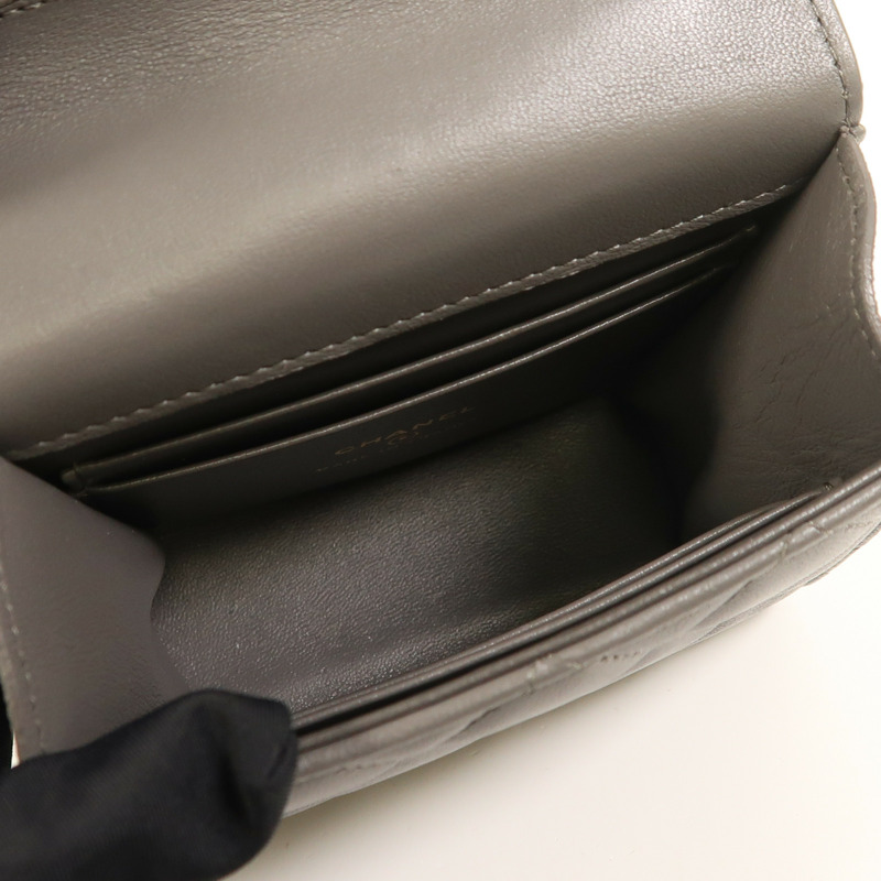 CHANEL 羊皮皮革2 Way Shoulder金扣手挽肩背兩用袋-4