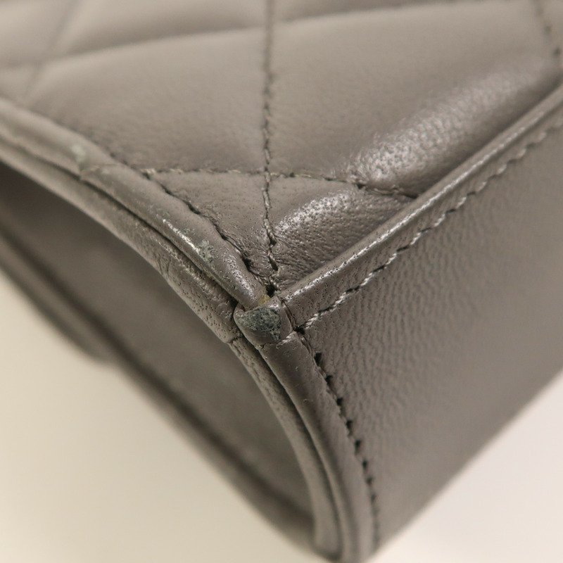 CHANEL 羊皮皮革2 Way Shoulder金扣手挽肩背兩用袋-13