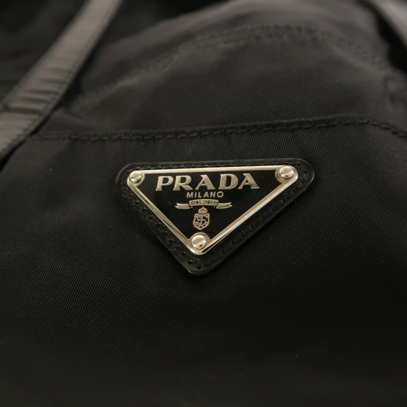 PRADA 尼龍Shoulder Bag銀扣肩背袋-8