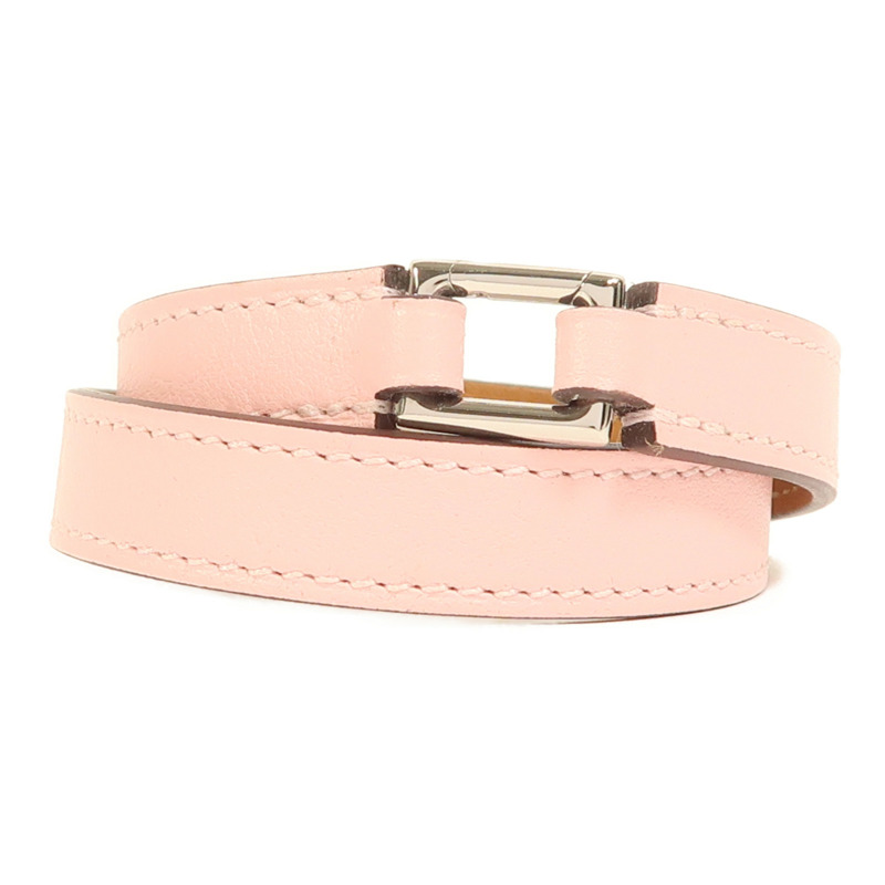 HERMES Swift皮革Rivale Double Tour手鐲-3