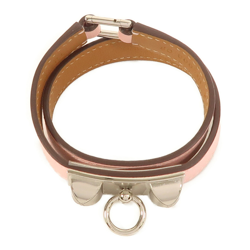 HERMES Swift皮革Rivale Double Tour手鐲-4