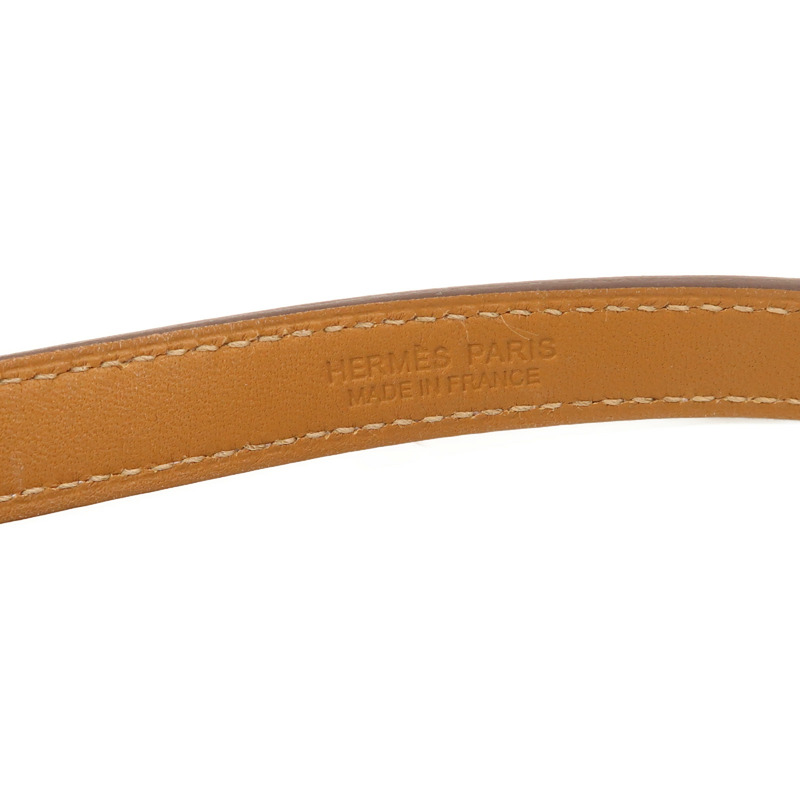 HERMES Swift皮革Rivale Double Tour手鐲-5