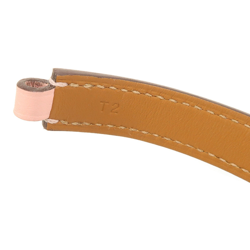 HERMES Swift皮革Rivale Double Tour手鐲-7