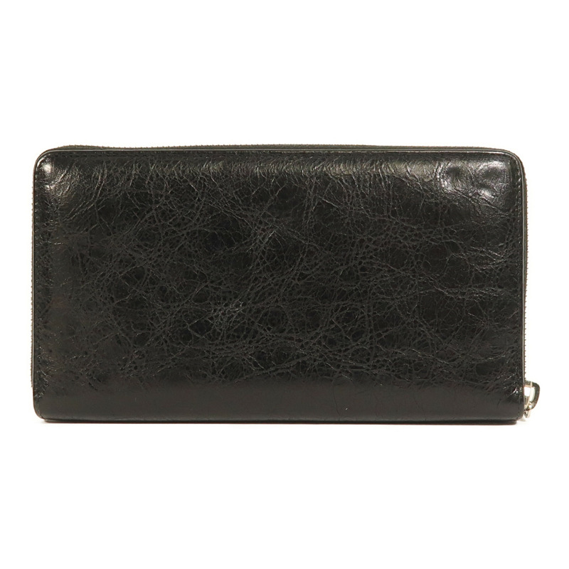 BALENCIAGA 牛皮皮革Long Wallet銀扣長錢包-1