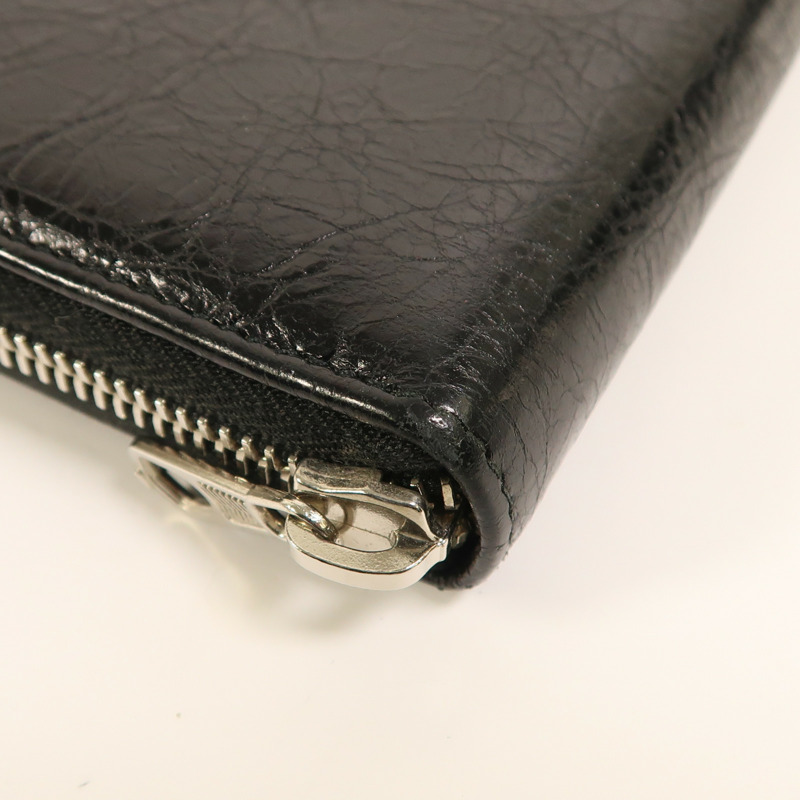 BALENCIAGA 牛皮皮革Long Wallet銀扣長錢包-10