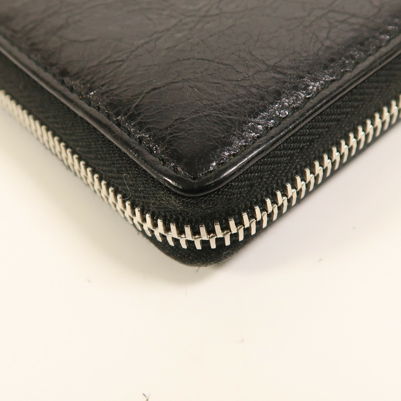 BALENCIAGA 牛皮皮革Long Wallet銀扣長錢包-12