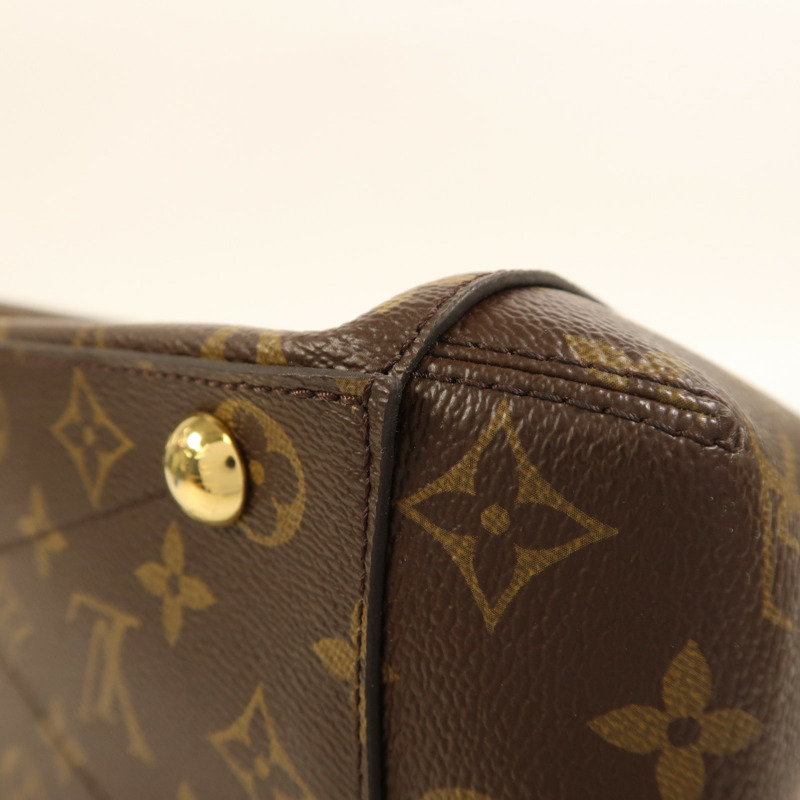 LOUIS VUITTON Monogram Montaigne MM金扣手挽肩背兩用袋-10