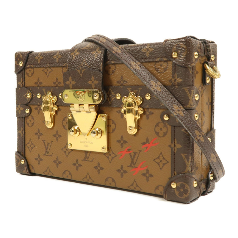 LOUIS VUITTON Monogram Reverse Petite Malle金扣肩背袋-2