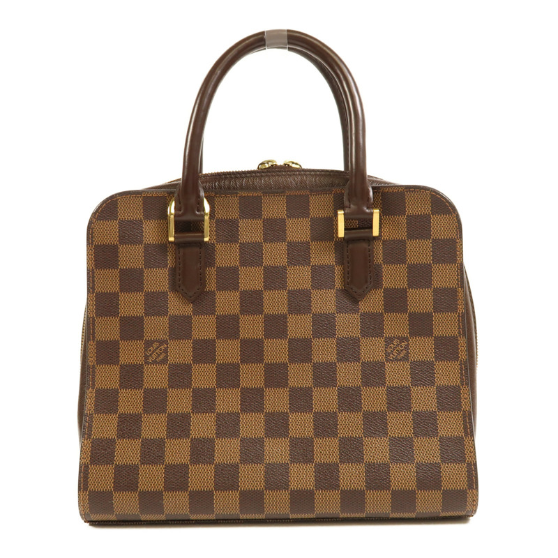LOUIS VUITTON Damier Triana金扣手挽袋-0