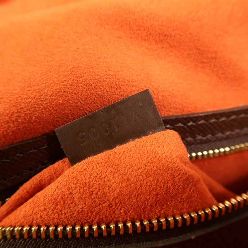 LOUIS VUITTON Damier Triana金扣手挽袋-6