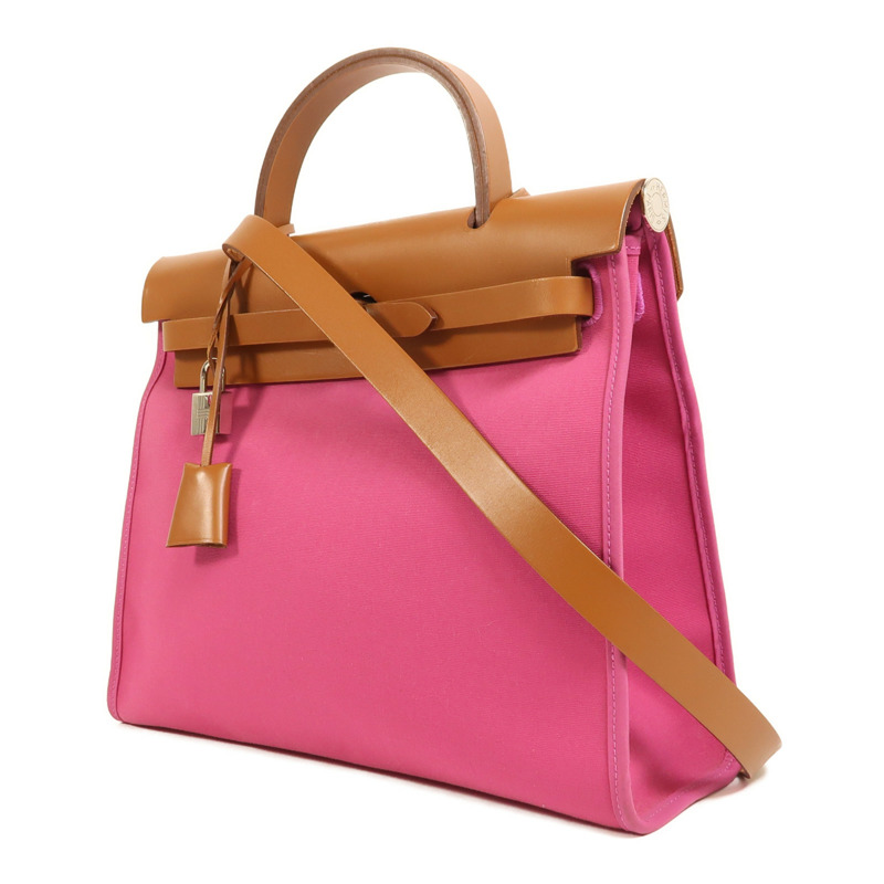 HERMES 帆布Herbag PM手挽肩背兩用袋-2