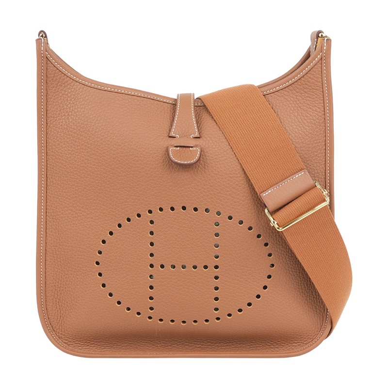 金釦 Evelyne 29 斜背包 (金棕色)-0