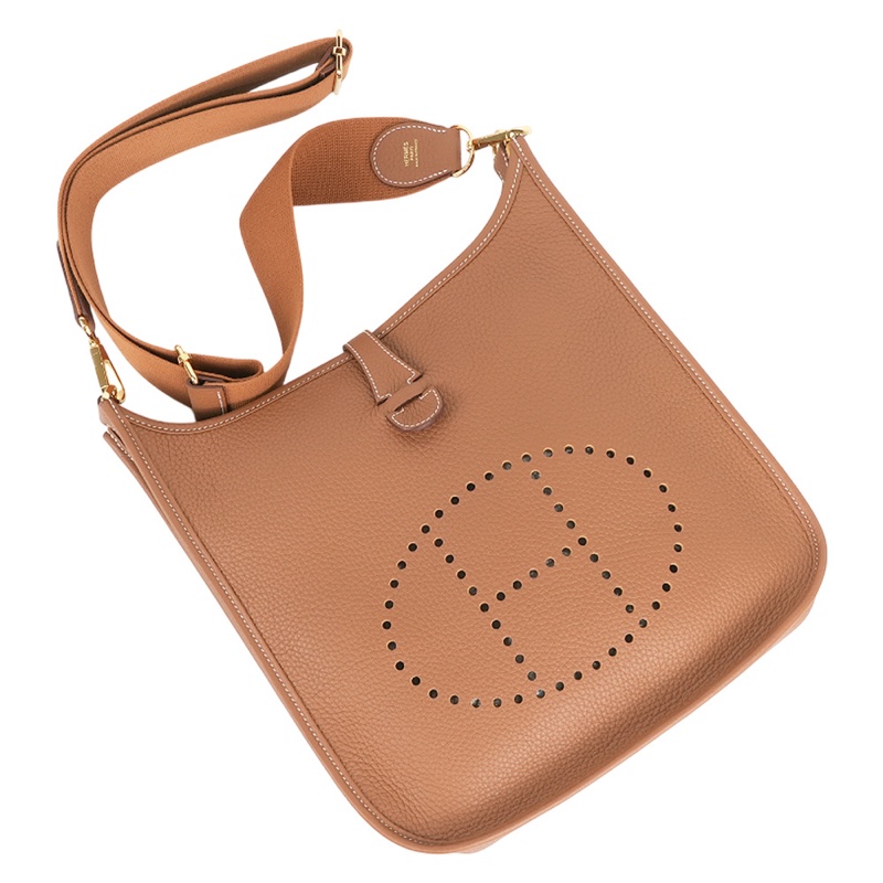 金釦 Evelyne 29 斜背包 (金棕色)-4