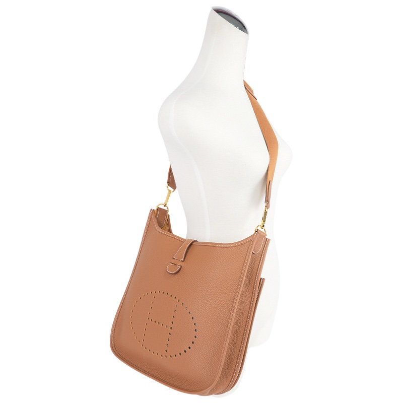 金釦 Evelyne 29 斜背包 (金棕色)-7