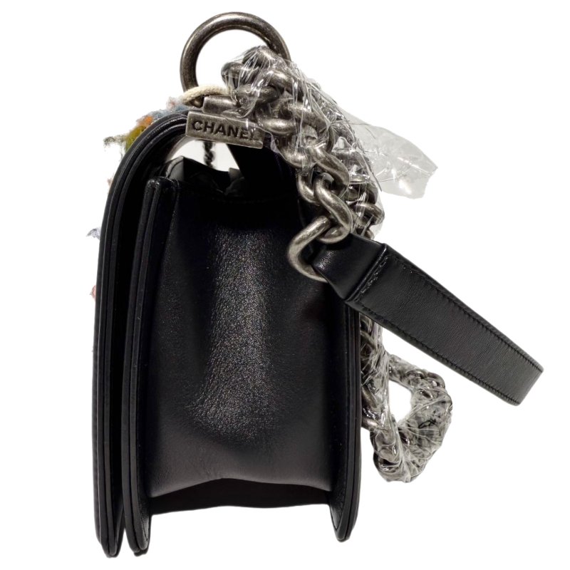 [ 2421] 香奈兒 CHANEL LEBOY 黑銀 大號 牛皮-3