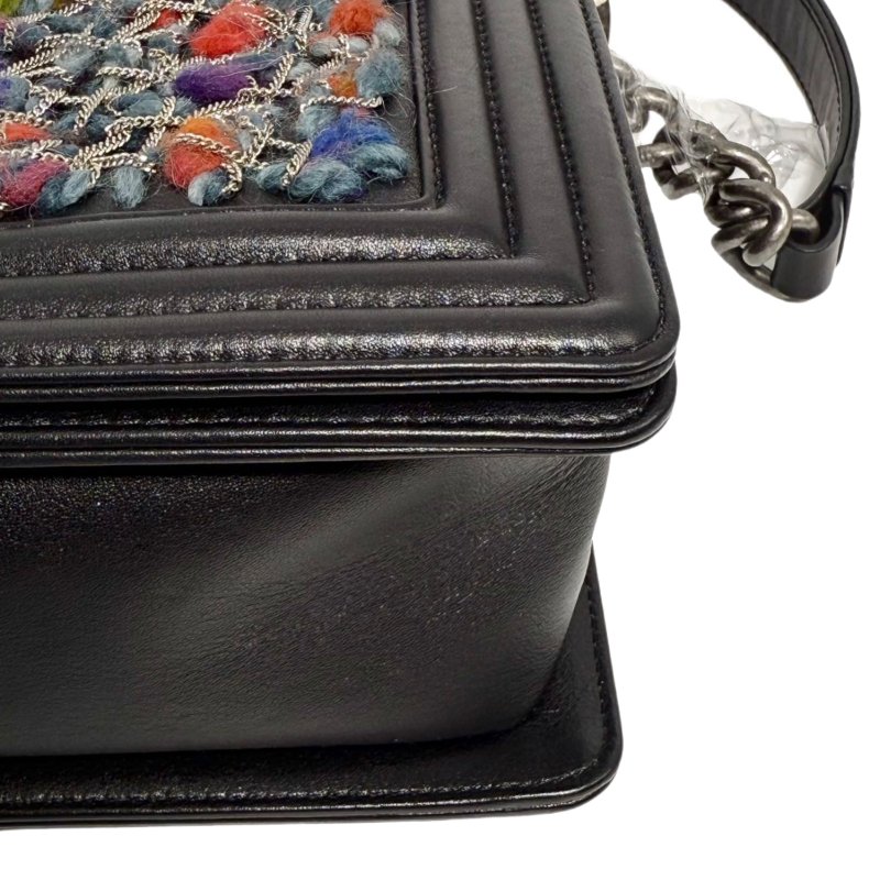 [ 2421] 香奈兒 CHANEL LEBOY 黑銀 大號 牛皮-7