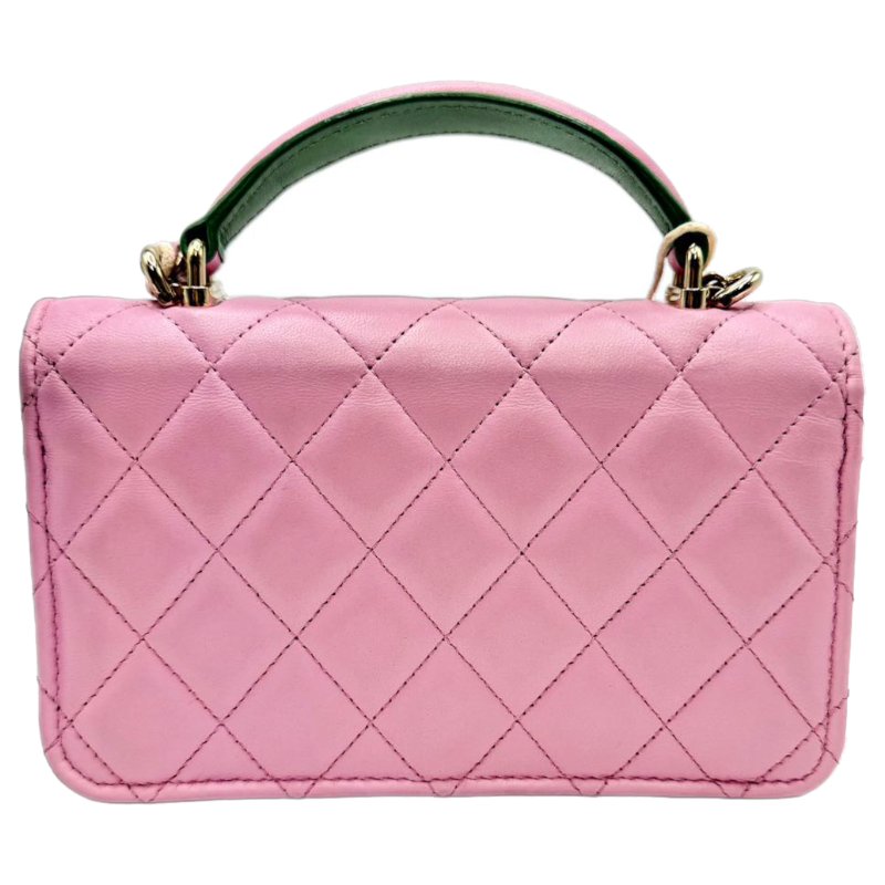 [ 2506 ] 香奈兒 CHANEL CF 粉色 中號 牛皮-1