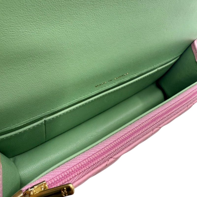 [ 2506 ] 香奈兒 CHANEL CF 粉色 中號 牛皮-6