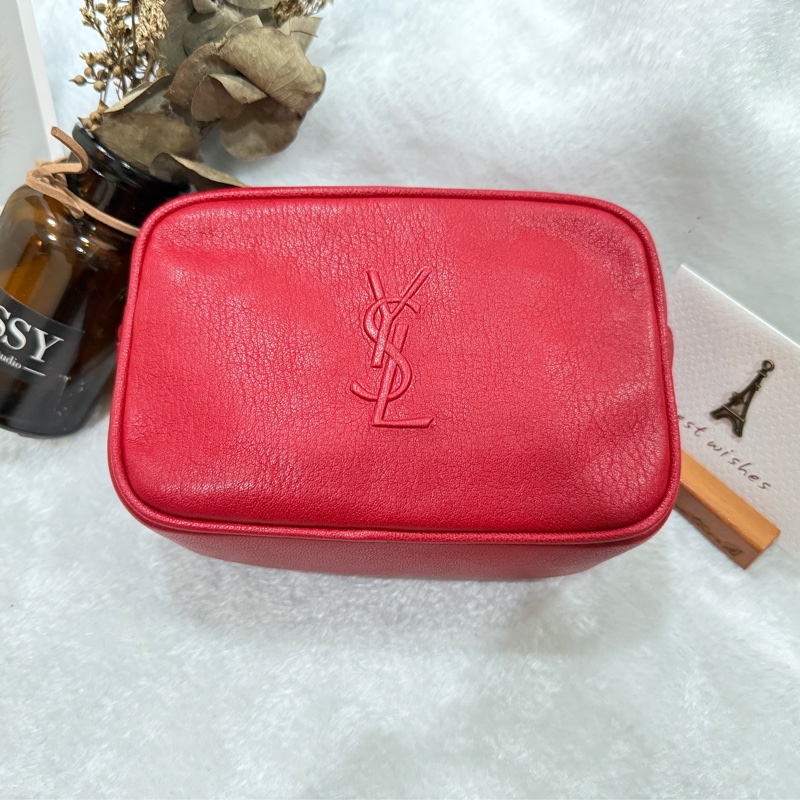 YSL 全新紅色 全皮腰包 527096 Belt bag-9