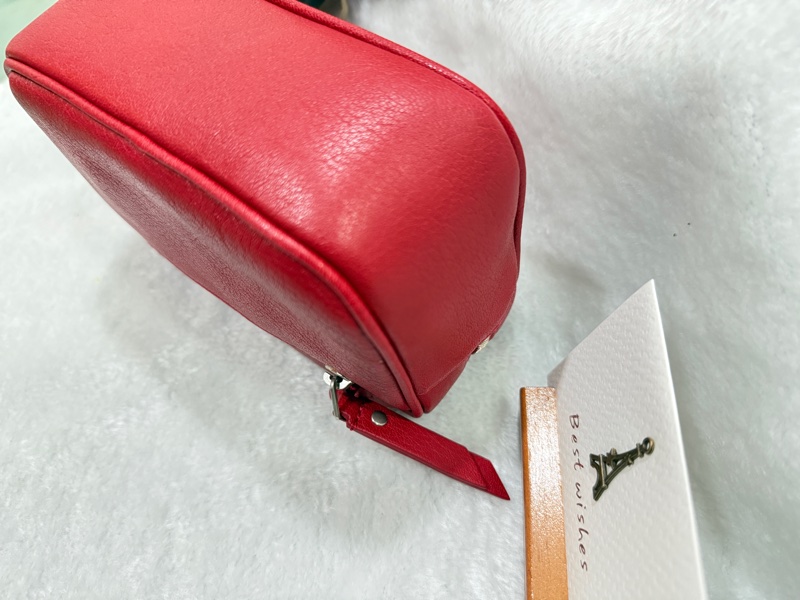 YSL 全新紅色 全皮腰包 527096 Belt bag-15