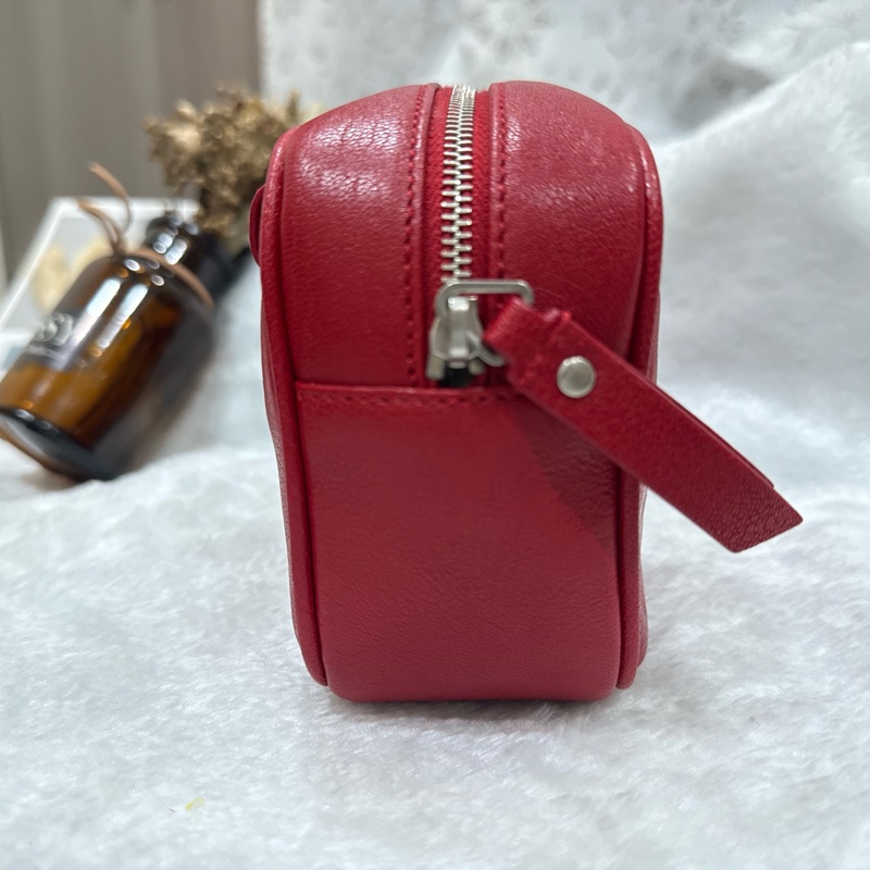 YSL 全新紅色 全皮腰包 527096 Belt bag-22