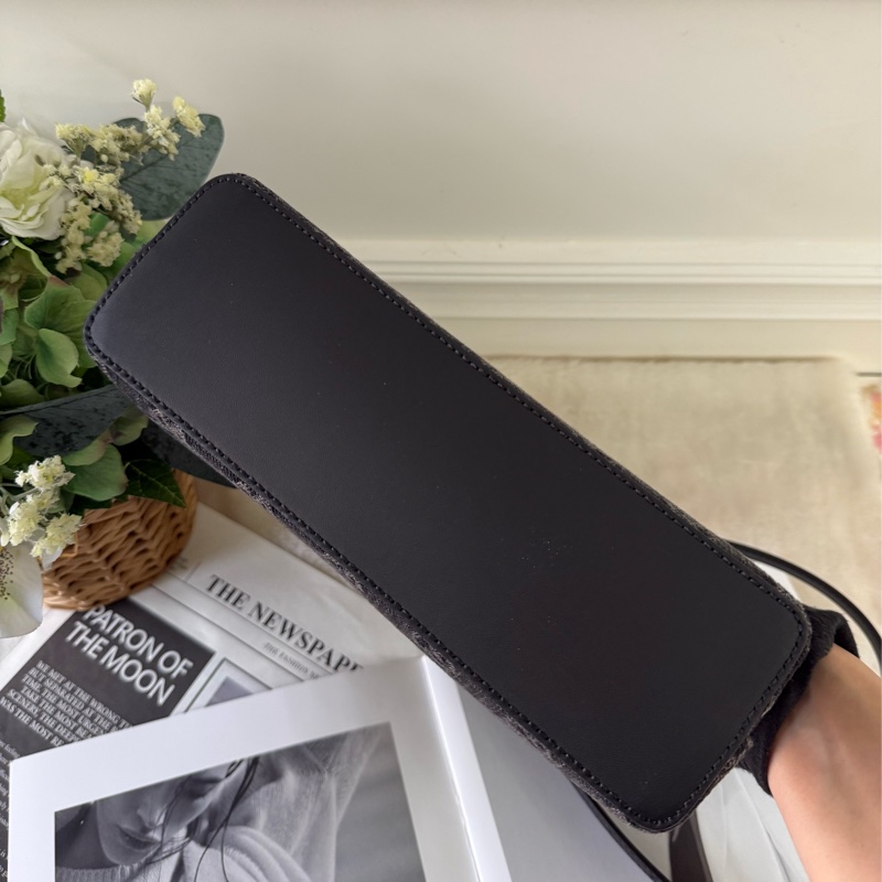 GG Ophidia 牛仔布貝殼包(黑灰色)-5