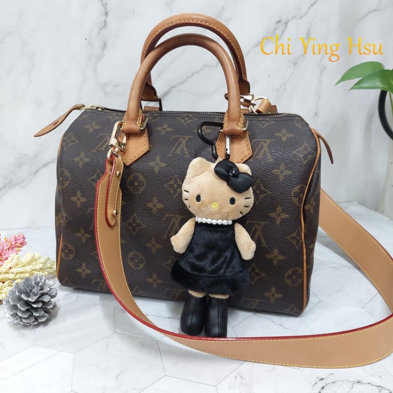 LV Speedy 25 cm🎀現品實拍 🎀 Vintage 波士頓包~二手品（不議價)-12