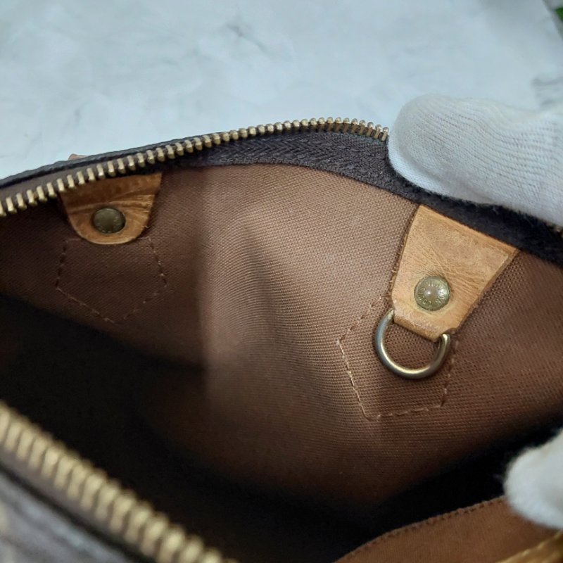 LV Speedy 25 cm🎀現品實拍 🎀 Vintage 波士頓包~二手品（不議價)-61