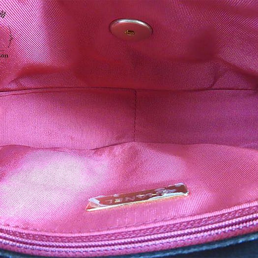 【巴黎站二手名牌專賣店】＊現貨＊CHANEL 香奈兒 真品＊黑色菱格紋皮革19系列金釦26手提斜背包-3