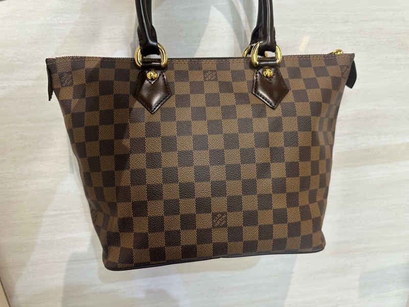 LV 咖格金釦Saleya PM手提包N51183-1