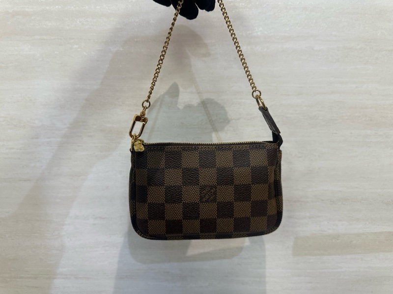 LV 咖格金釦Mini麻將包N58009-1