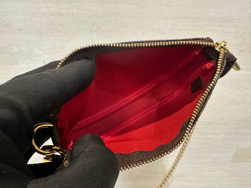 LV 咖格金釦Mini麻將包N58009-7