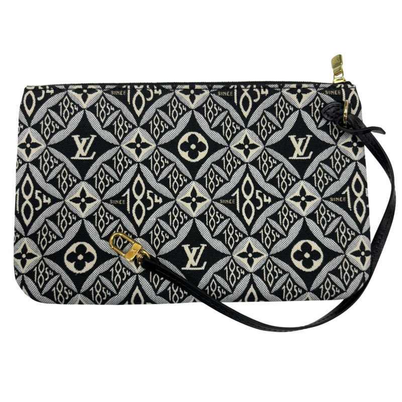 黑色 原花 Jacquard帆布 Neverfull MM 托特包 肩背包【LOUIS VUITTON LV 路易威登】 M57230-7