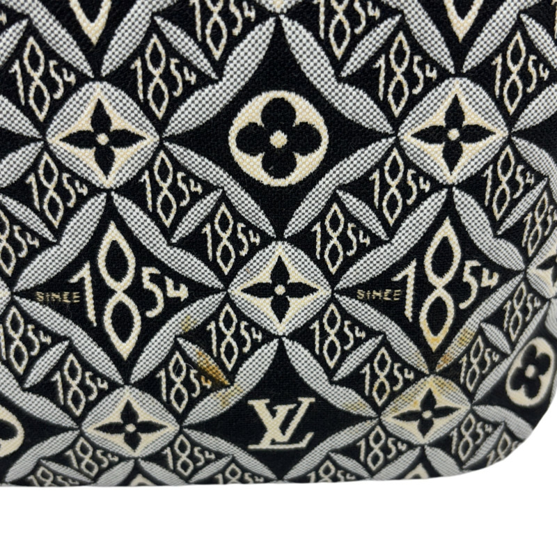 黑色 原花 Jacquard帆布 Neverfull MM 托特包 肩背包【LOUIS VUITTON LV 路易威登】 M57230-12