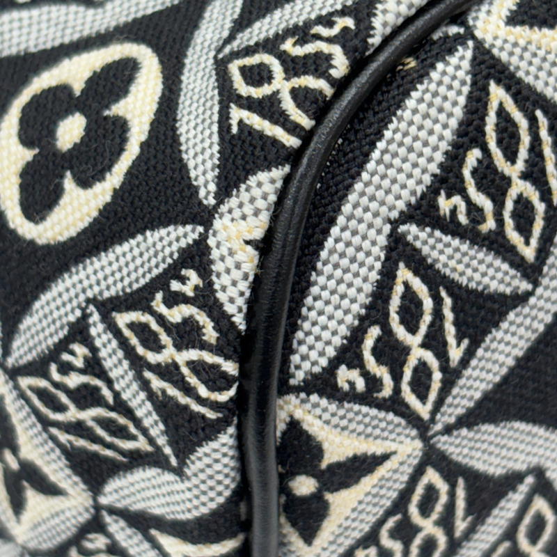 黑色 原花 Jacquard帆布 Neverfull MM 托特包 肩背包【LOUIS VUITTON LV 路易威登】 M57230-17