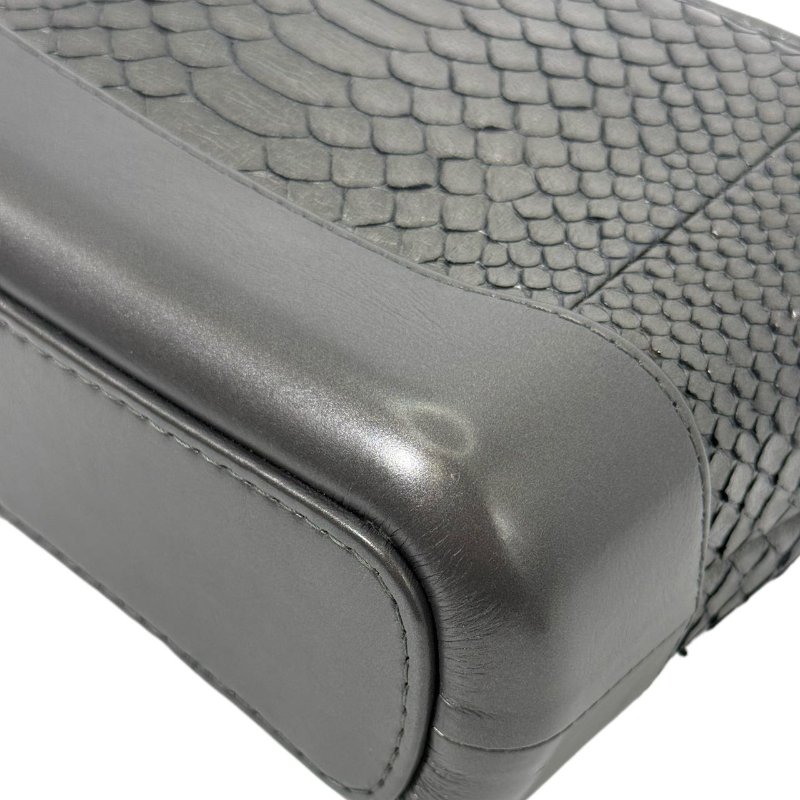 [ 2517 ] 香奈兒 Chanel 流浪包 黑色斜挎包 (蟒皮) 小號-9