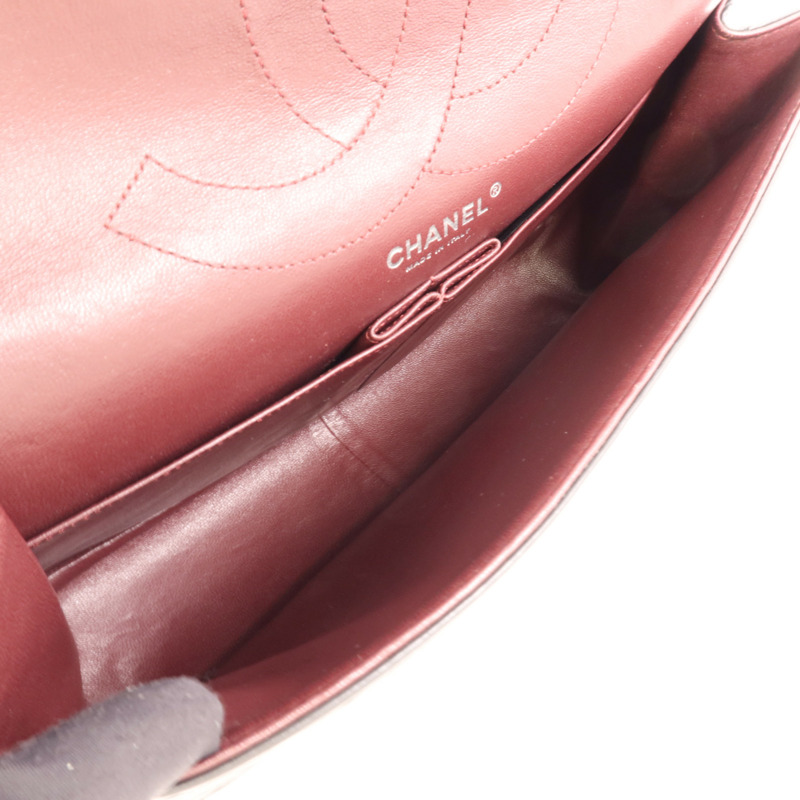 CHANEL 牛皮皮革2.55銀扣鏈帶肩背袋-4