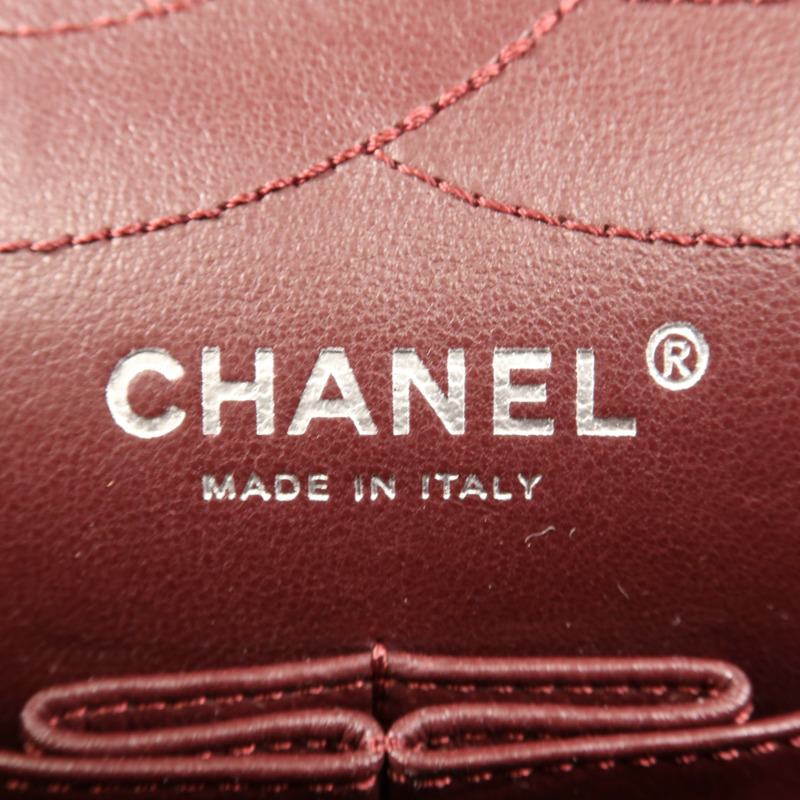 CHANEL 牛皮皮革2.55銀扣鏈帶肩背袋-5