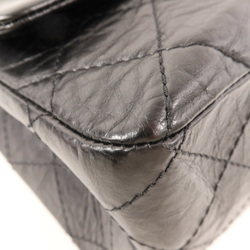 CHANEL 牛皮皮革2.55銀扣鏈帶肩背袋-10