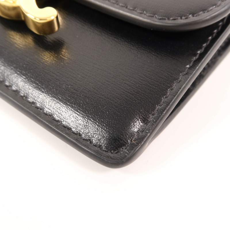 CELINE 牛皮皮革Card Case金扣卡片套-8