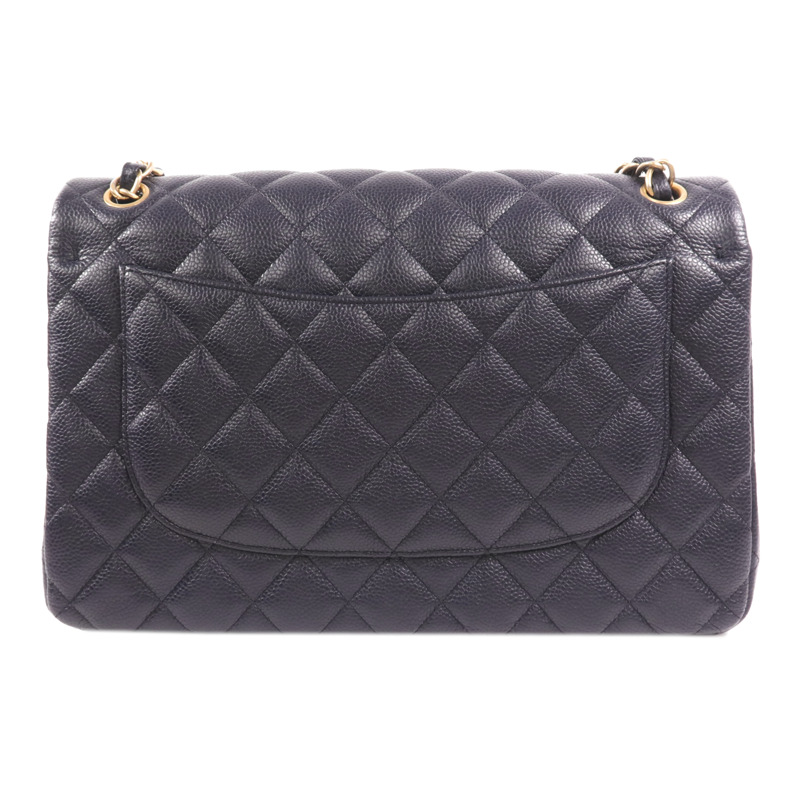 CHANEL 牛皮皮革Large Classic金扣鏈帶肩背袋-1