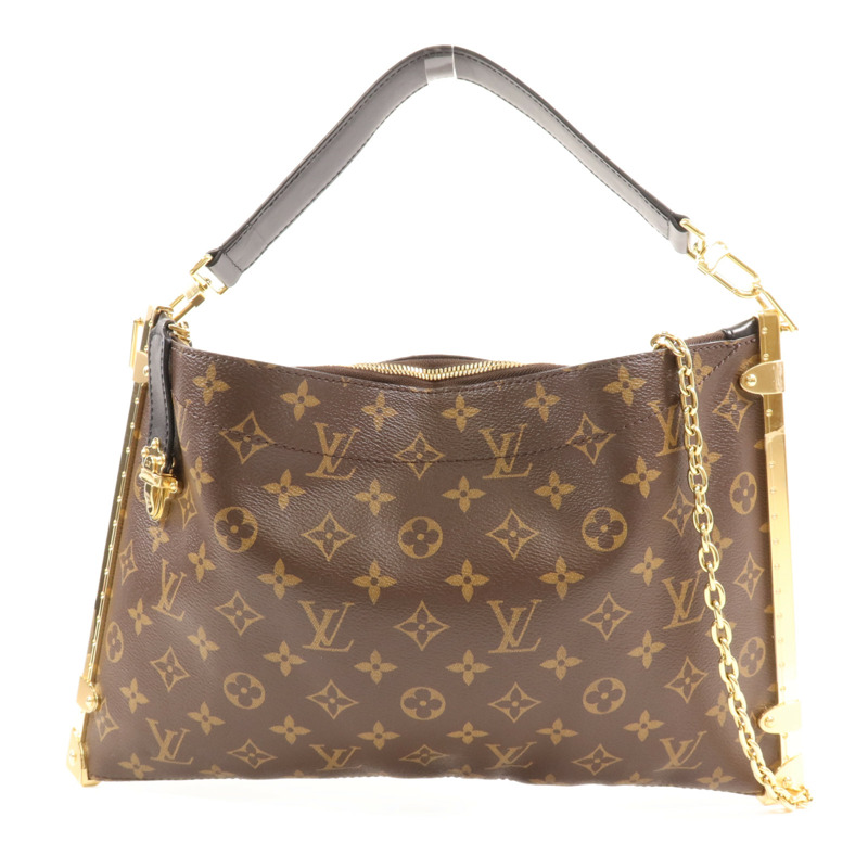 LOUIS VUITTON Monogram Lucky Trunk金扣手挽肩背兩用袋-0