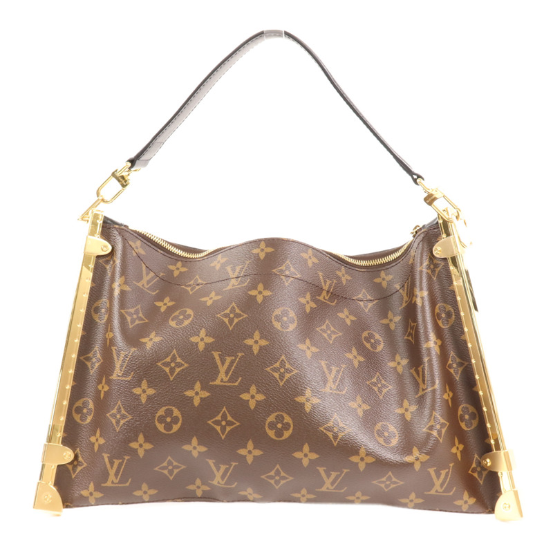LOUIS VUITTON Monogram Lucky Trunk金扣手挽肩背兩用袋-1