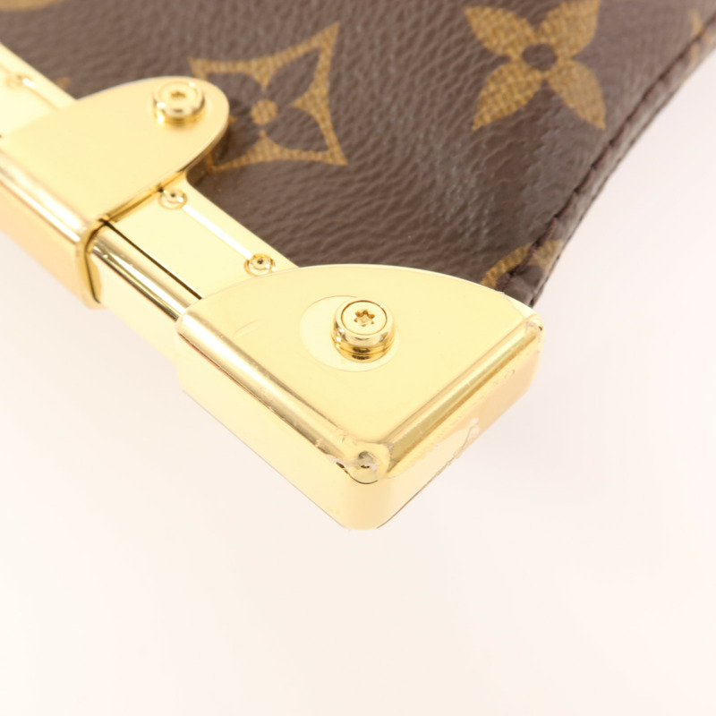 LOUIS VUITTON Monogram Lucky Trunk金扣手挽肩背兩用袋-10