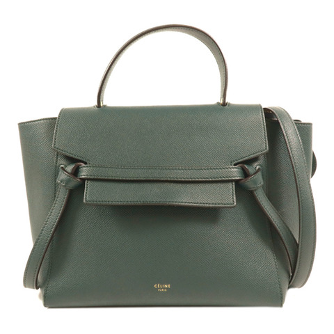 CELINE 牛皮皮革Micro Belt Bag金扣手挽肩背兩用袋