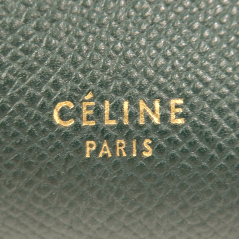 CELINE 牛皮皮革Micro Belt Bag金扣手挽肩背兩用袋-6